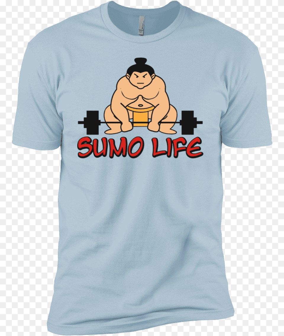 T Shirts Light Blue X Small Sumo Life Xc Teeclass Sumo T Shirt, Clothing, T-shirt, Animal, Mammal Png