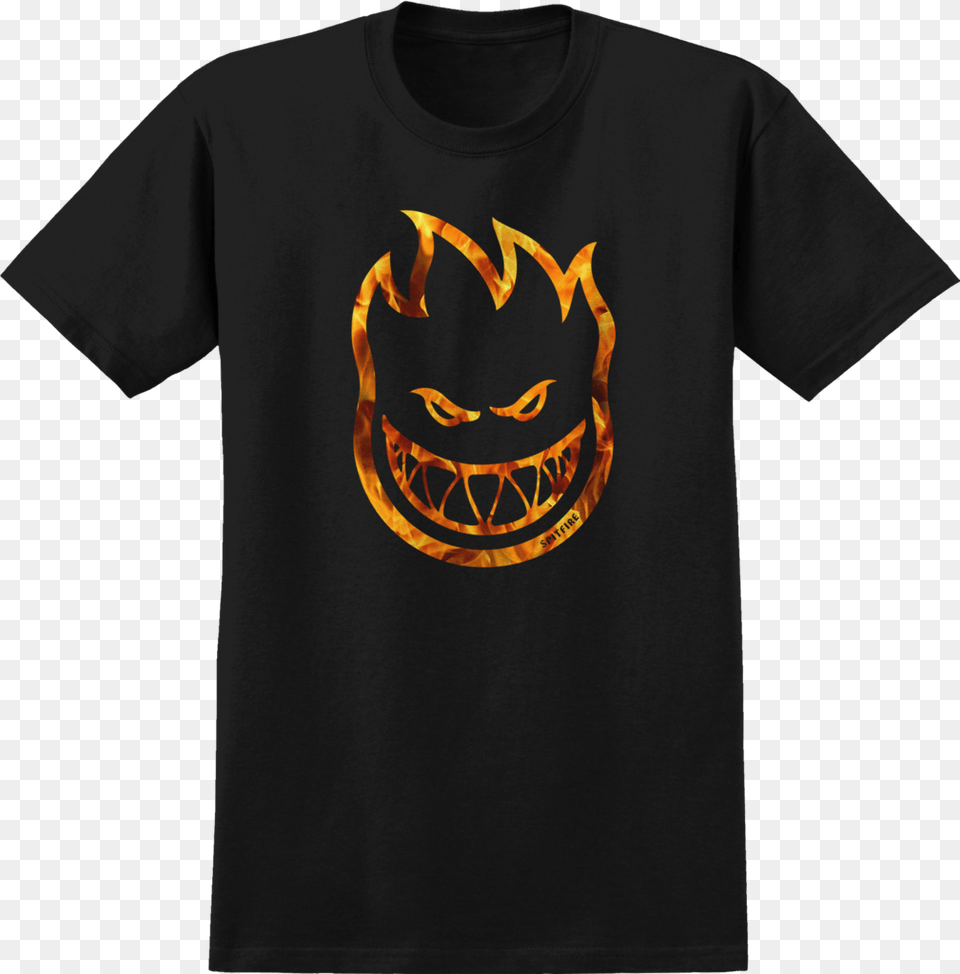 T Shirts Spitfire Bighead Flame Outline, Clothing, T-shirt, Logo, Symbol Png Image