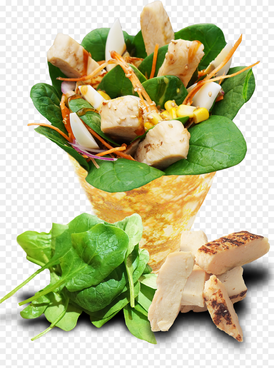 T Swirl Crepe Chicken Teriyaki, Food, Food Presentation, Lunch, Meal Png