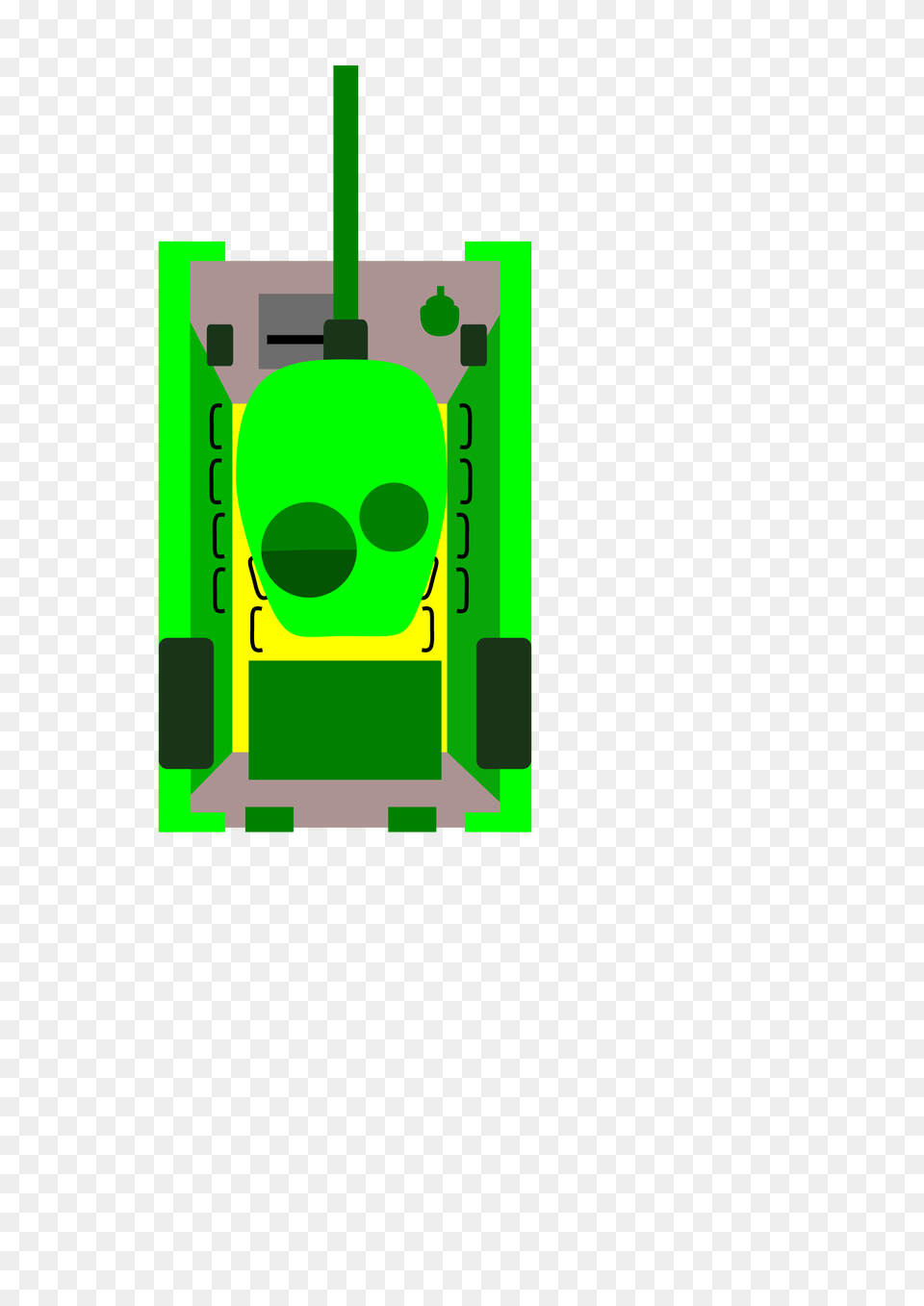 T Top View Vector, Green, Light, Bulldozer, Machine Free Png