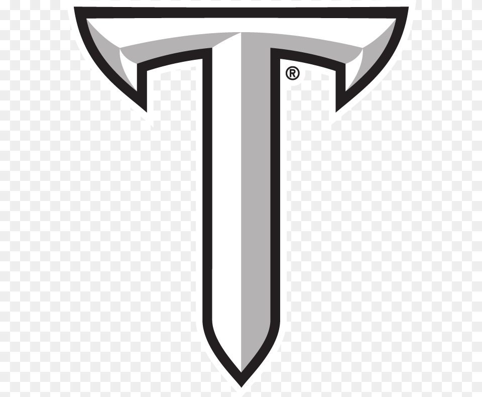 T Troy Transparent Amp Clipart Free Troy Trojans, Sword, Weapon, Cross, Symbol Png Image