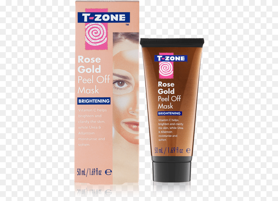 T Zone Rose Gold Peel Off Mask, Bottle, Lotion, Cosmetics, Sunscreen Free Transparent Png