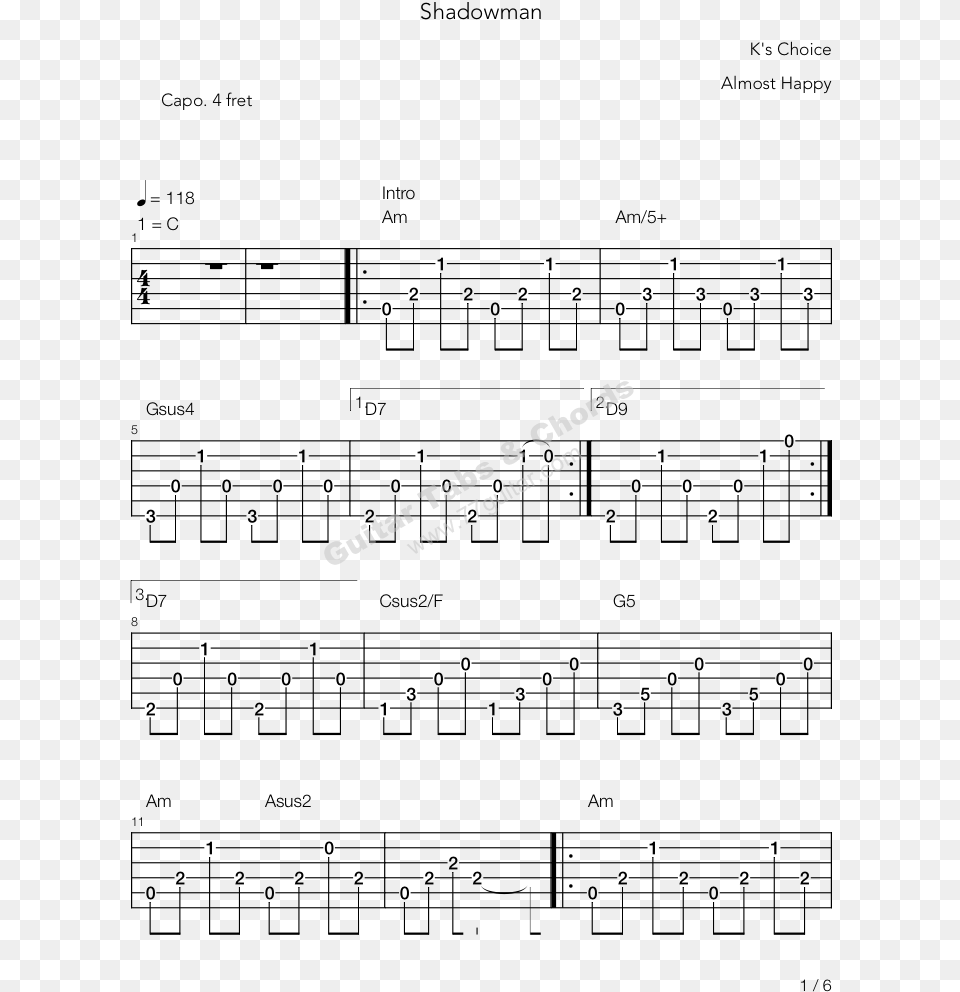 Tab Guitare Metallica Die Die My Darling, Text Free Png