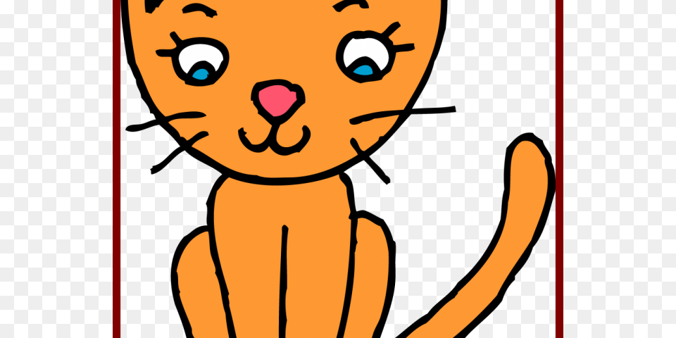 Tabby Cat Clipart Cute Orange Cat Coloring, Baby, Person, Face, Head Free Png