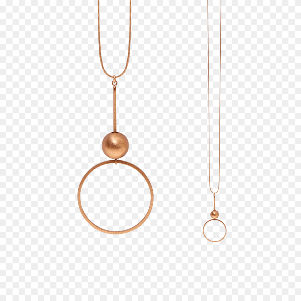 Tabitha Circle Ball Necklace Rose Gold Plating, Accessories, Earring, Jewelry, Locket Png Image