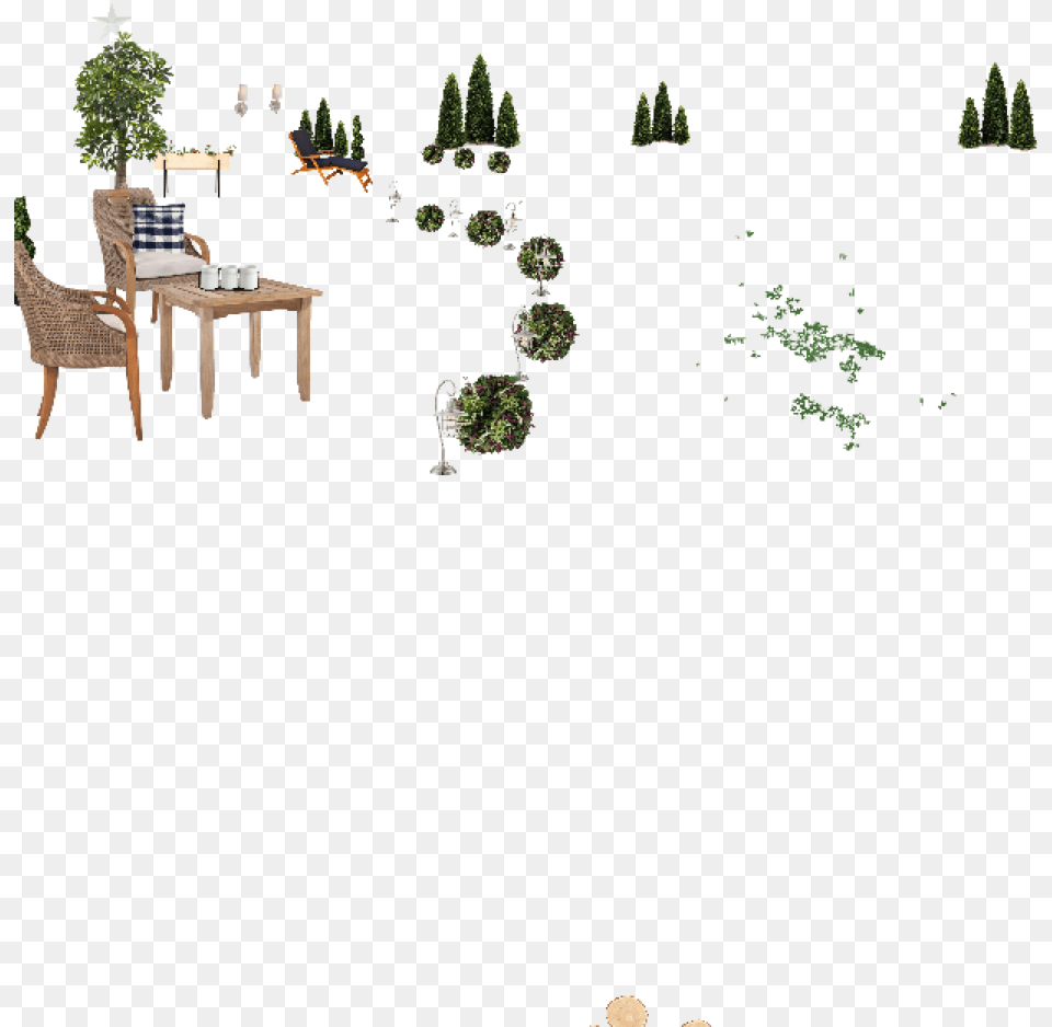 Table, Tree, Potted Plant, Plant, Dining Table Free Png Download