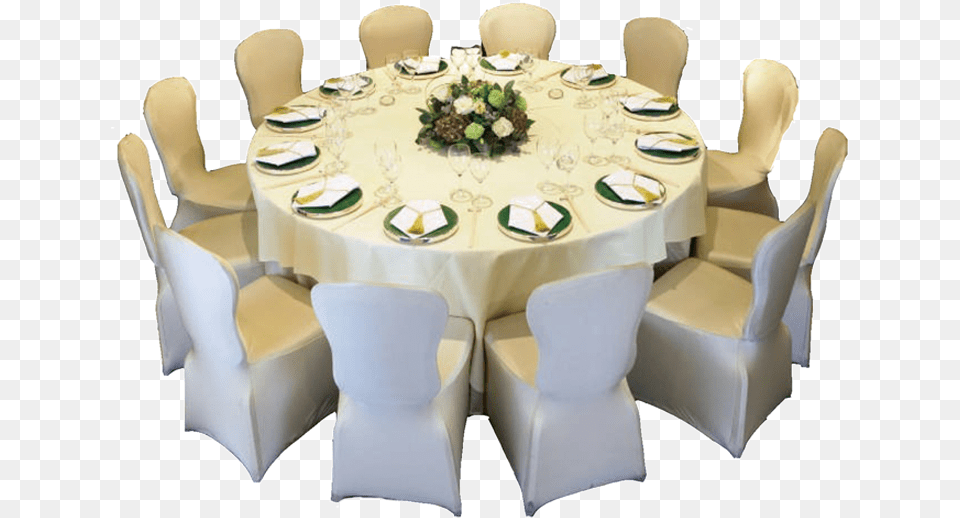 Table And Chair Clothes Spring Rose 50 Ecoluxe White Scuba Spandex Stretch, Architecture, Room, Indoors, Tablecloth Free Png