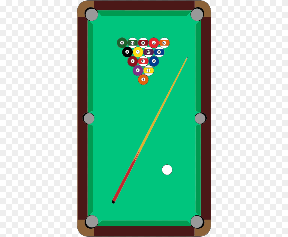 Table And Pool Cue Stick Clip Art, Furniture, Indoors, Billiard Room, Pool Table Png Image