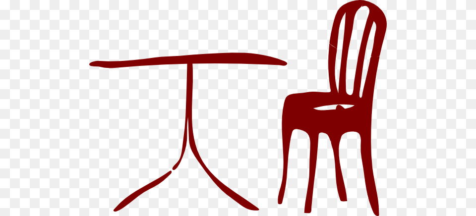 Table Chair Clipart, Person, People, Furniture, Weapon Free Png Download