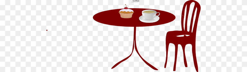 Table Chair Cupcake Coffee Clip Art, Room, Indoors, Furniture, Fork Png Image