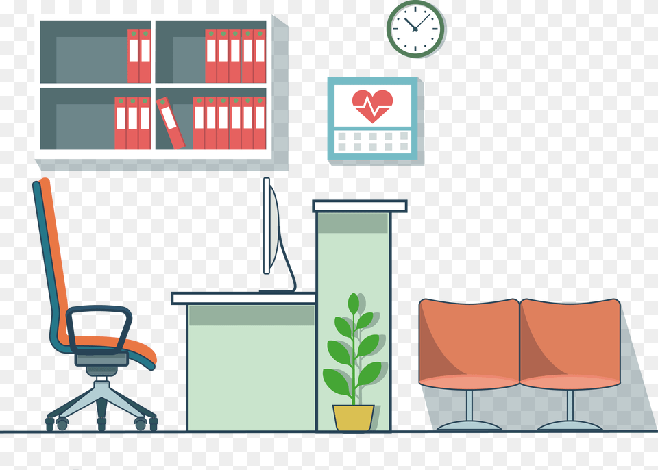 Table Chair Office Clip Art, Plant, Furniture, Indoors Png