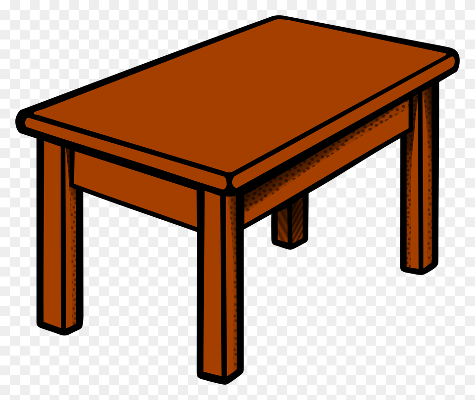 Table Clip Art, Coffee Table, Dining Table, Furniture, Wood Free Png Download