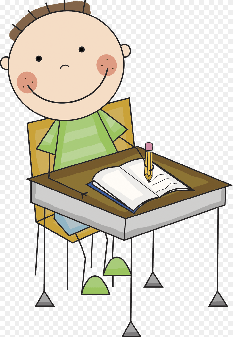 Table Clipart Animated, Furniture, Desk, Book, Publication Png Image