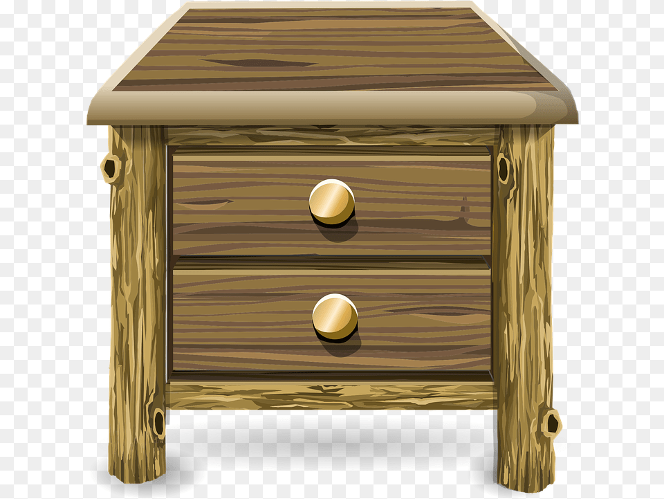 Table Clipart Night Table Nightstand Clipart Transparent Background, Drawer, Furniture, Cabinet, Mailbox Free Png