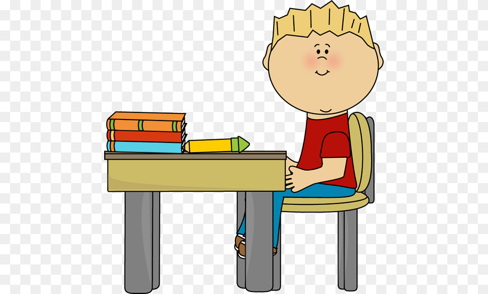 Table Clipart Tidy, Desk, Furniture, Person, Reading Png Image