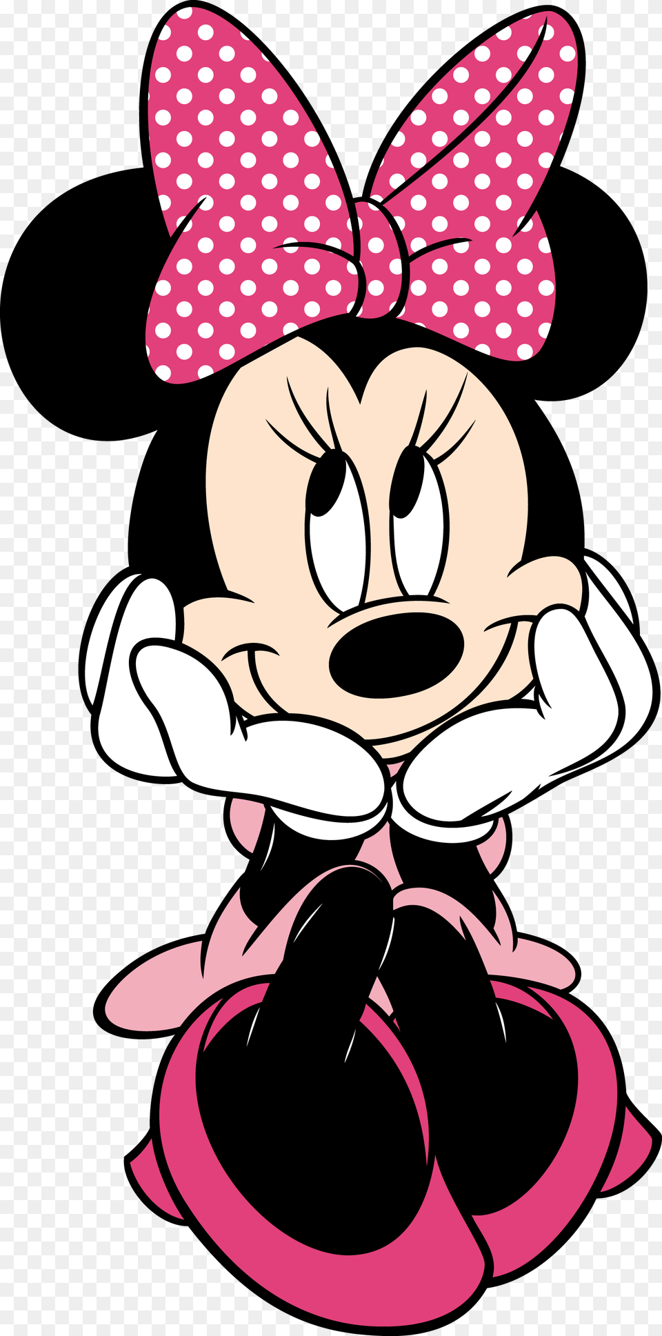 Table Decoration Used For Minnie Mouse Theme Party Reverse, Cartoon, Baby, Person Png