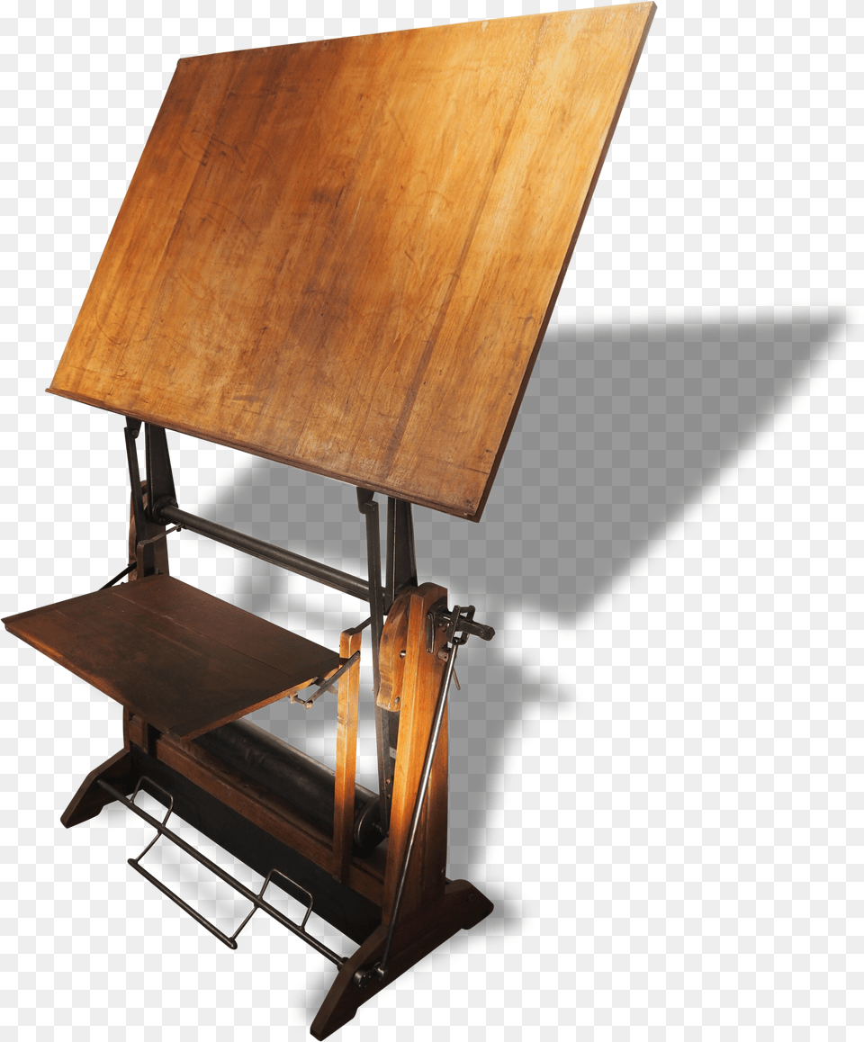 Table Desk Drawing Furniture Wood Art Table Free Png Download