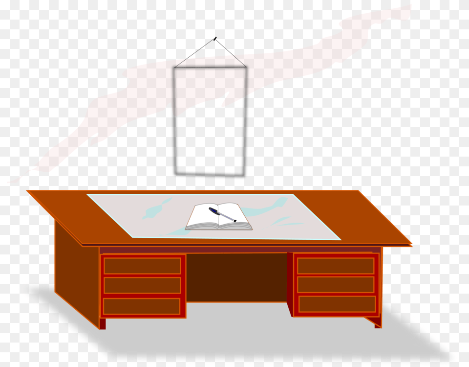 Table Desk Office School Education, Furniture, Person, Adult, Female Free Png Download