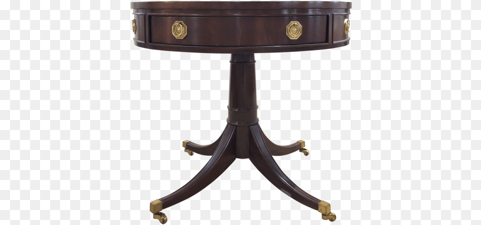 Table Images Transparent Hickory Chair Company Drum Table, Furniture, Coffee Table Png Image