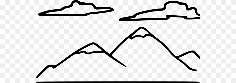 Table Mountain Black And White Drawing Plateau, Gray Free Png