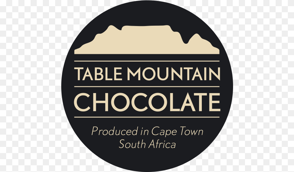 Table Mountain Chocolate Logo With Table Mountain, Advertisement, Disk, Architecture, Building Free Transparent Png