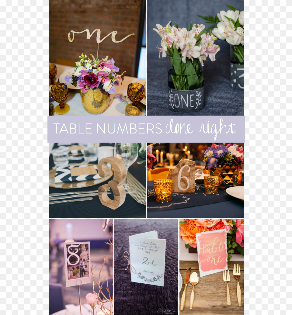 Table Numbers Done Right Perfect For Events Or Weddings, Art, Plant, Collage, Flower Png