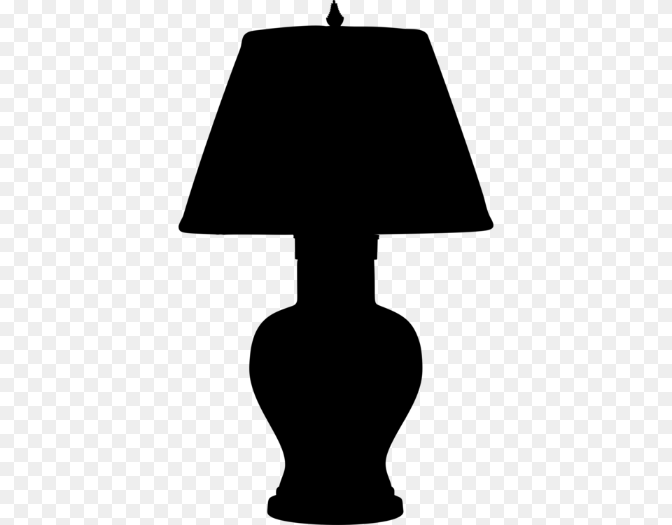 Table Silhouette Lamp Silhouette, Gray Free Png