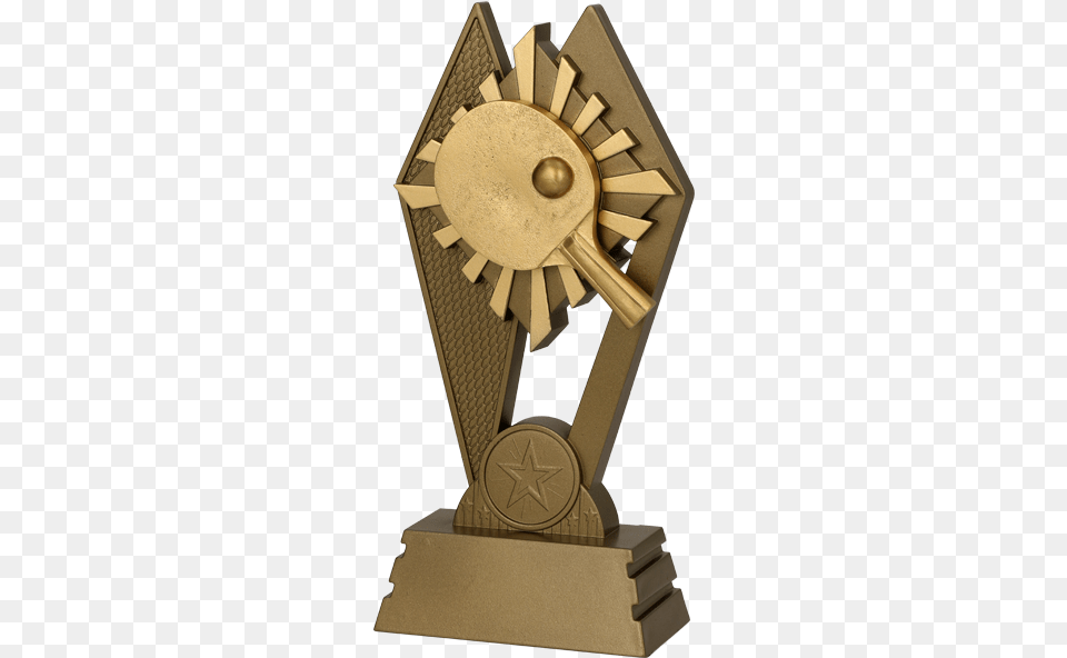 Table Tennis, Trophy, Bronze Png Image