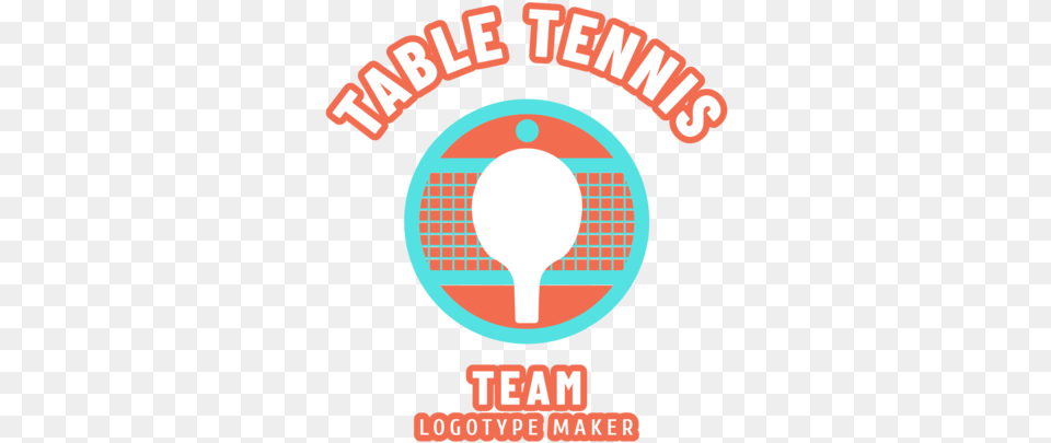 Table Tennis Logo Maker For A Table Tennis Equipment Circle, Light, Advertisement, Poster, Dynamite Png Image