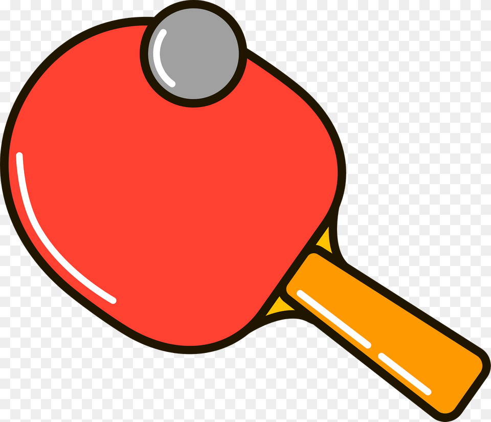 Table Tennis Racket And Ball Clipart, Food, Ketchup Png Image