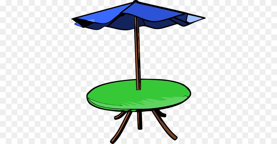 Table Umbrella Vector Drawing, Architecture, Building, House, Housing Free Png Download