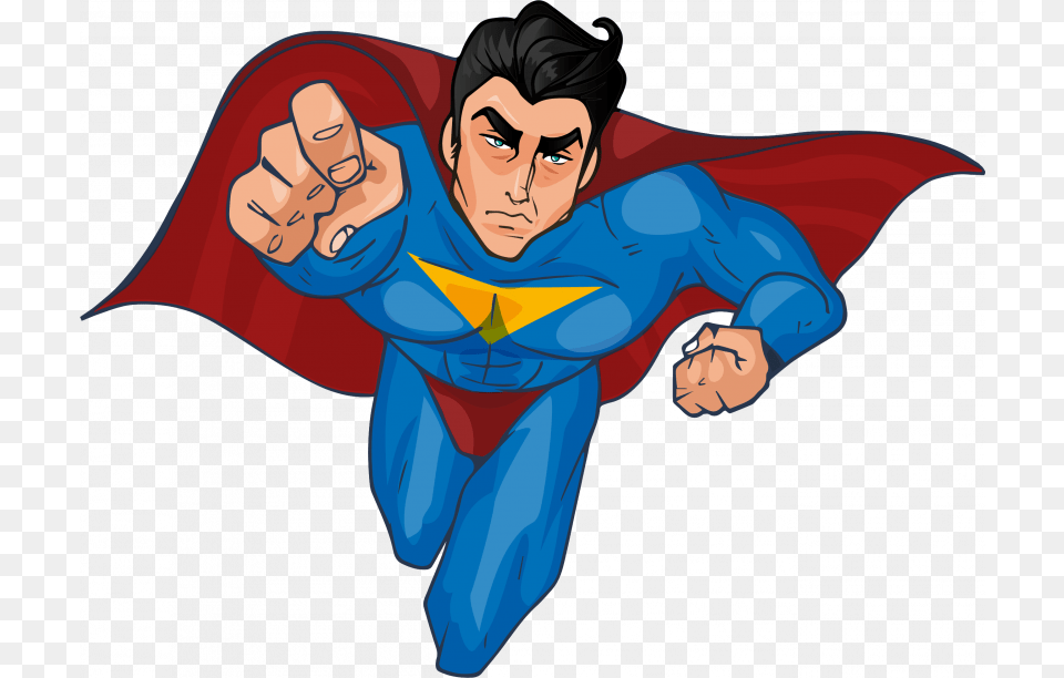 Tableau Pop Art Heros Superman 80x80 Declikdeco, Person, Face, Head Free Png Download