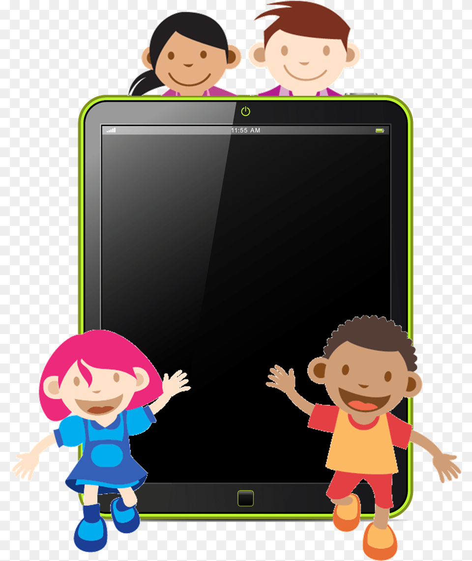 Tablet Clipart Ipad School Kid Ipad Clipart, Computer, Electronics, Baby, Person Png Image