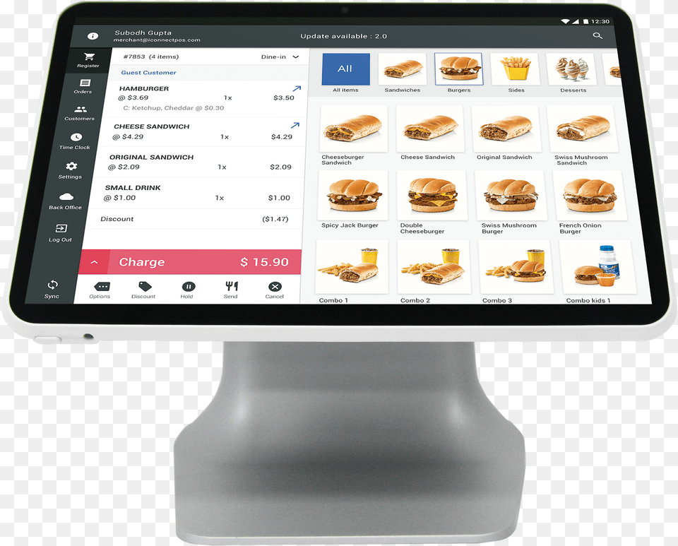 Tablet Computer, Burger, Food, Electronics, Tablet Computer Free Png
