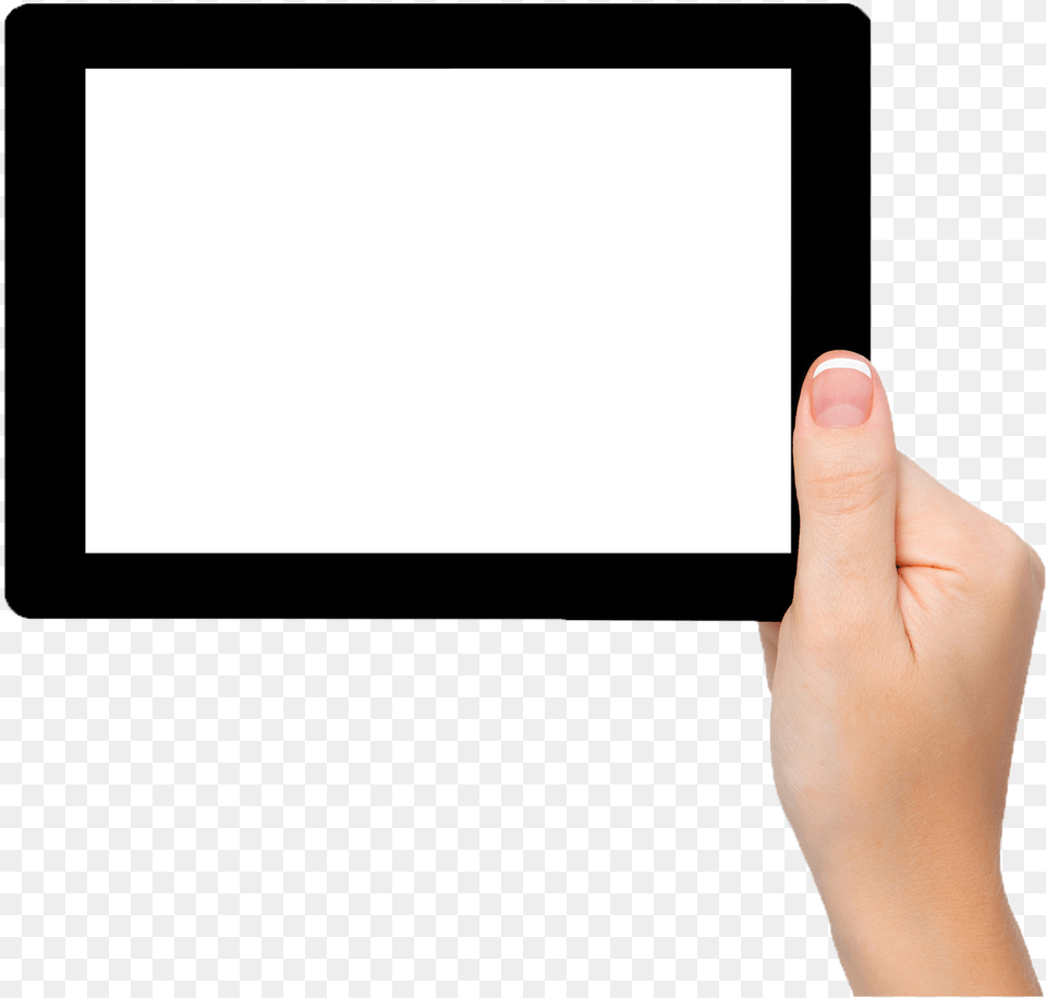 Tablet On Hand, Computer, Electronics, Tablet Computer, Body Part Png