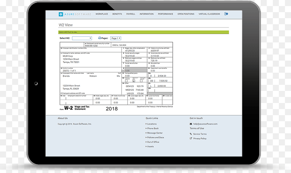 Tablet Showing Wage Amp Tax Statement View Mobile Device, Computer, Electronics, Tablet Computer, Text Png Image