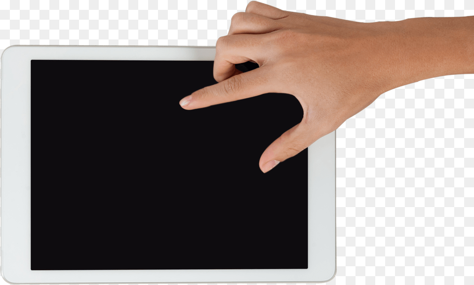 Tablet Stock Images Hand On A Tablet, Body Part, Person, Finger, Electronics Free Png Download