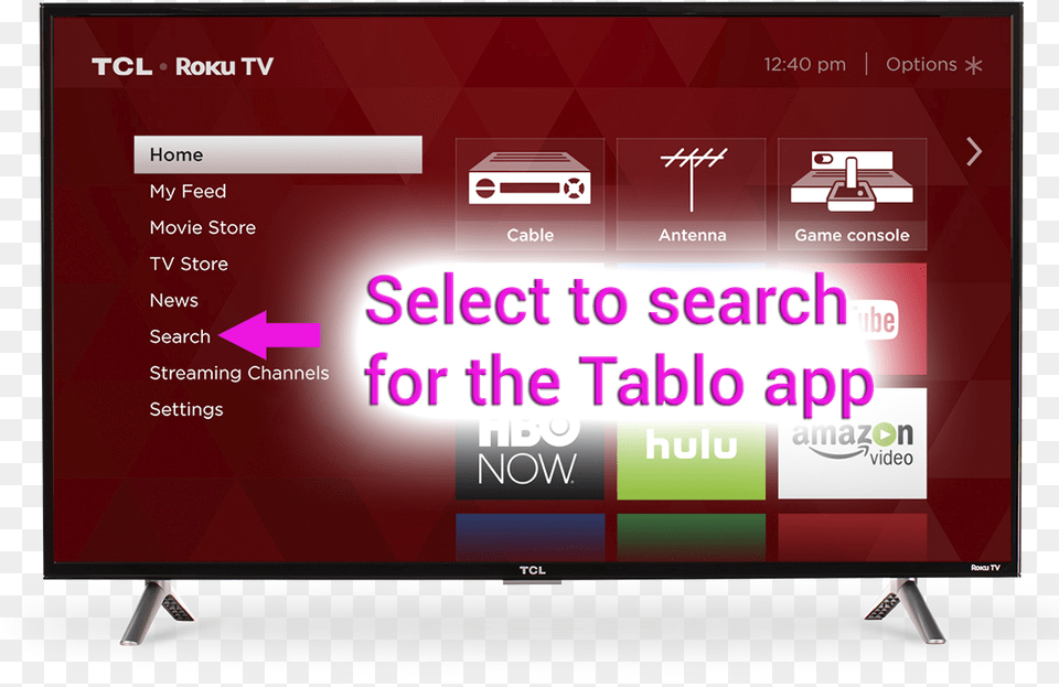 Tablo App Roku Smart Tv Tv Sony 4k Smart 2018, Computer Hardware, Electronics, Hardware, Monitor Png