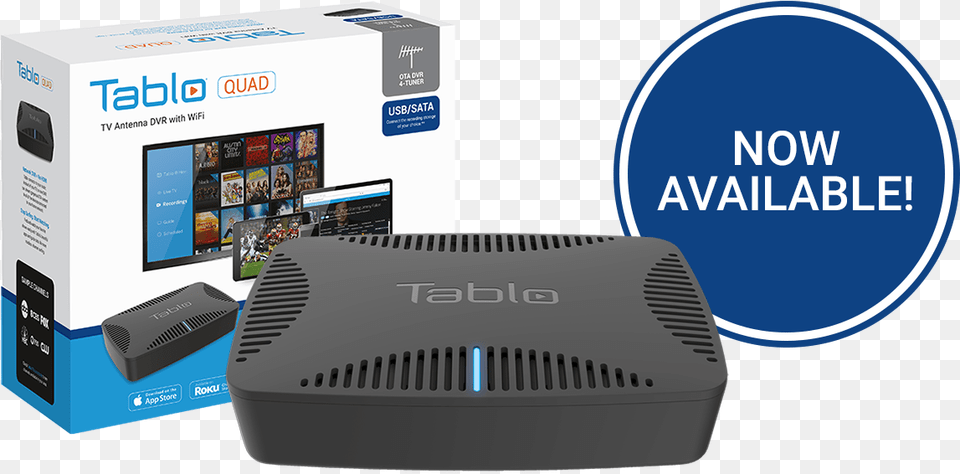 Tablo Quad Now Available Tablo, Electronics, Hardware, Modem, Computer Hardware Free Png