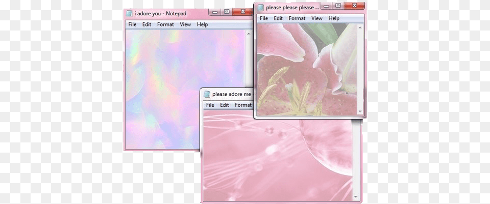 Tabs Pink Notepad Aesthetic, Anther, Art, Collage, Flower Png Image