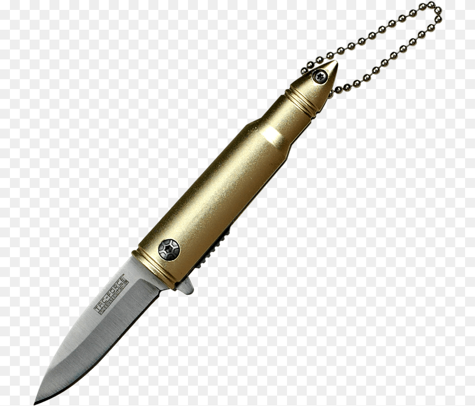 Tac Force Bullet Style Spring Assisted Knife Hunting Knife, Blade, Dagger, Weapon Free Transparent Png