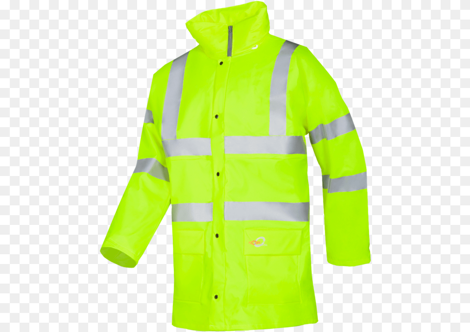 Tacana Hi Vis Yellow Hoodie, Clothing, Coat, Raincoat, Knitwear Free Png Download