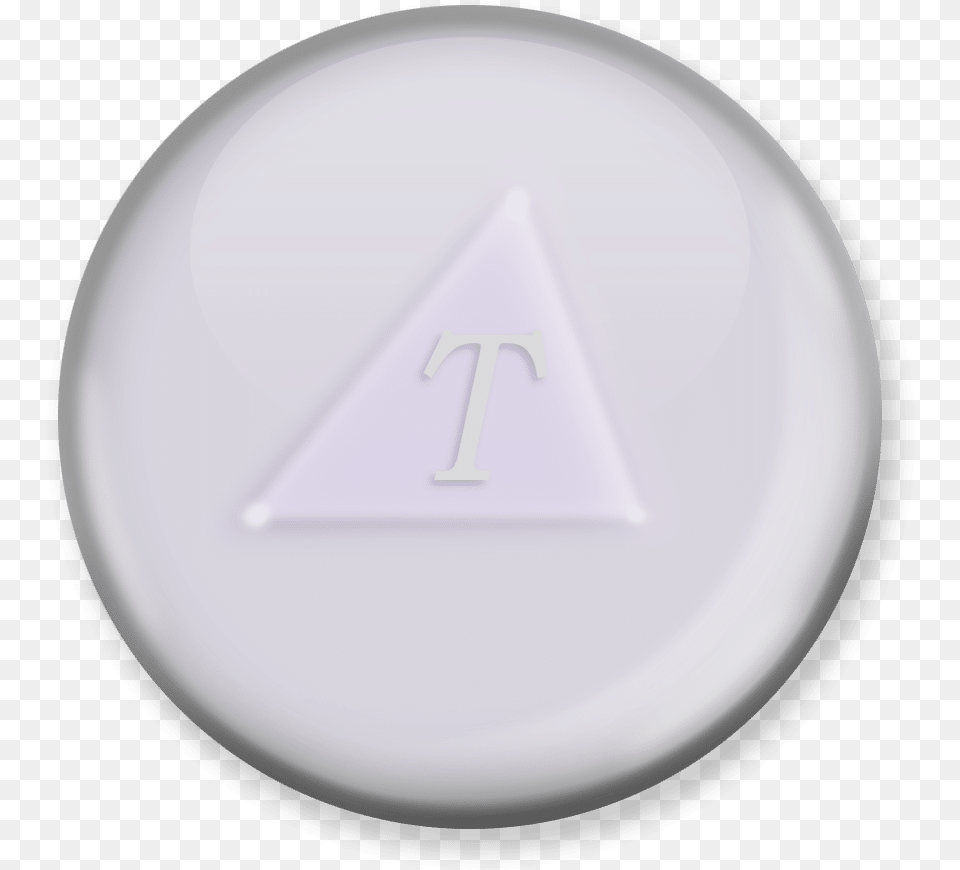 Tachyonized 24mm Opal Cell Circle, Plate, Triangle Png Image