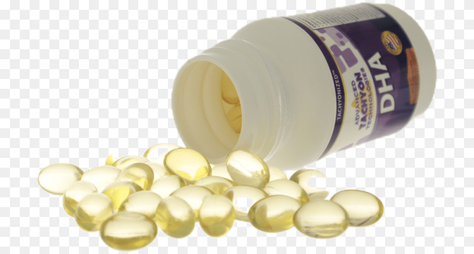 Tachyonized Dha Brain Food Pill, Medication Png