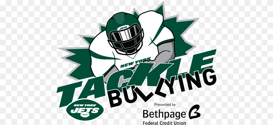 Tackle Bullying New Ny Jets Stomp Out Bullying, Helmet, Advertisement, Poster, American Football Png