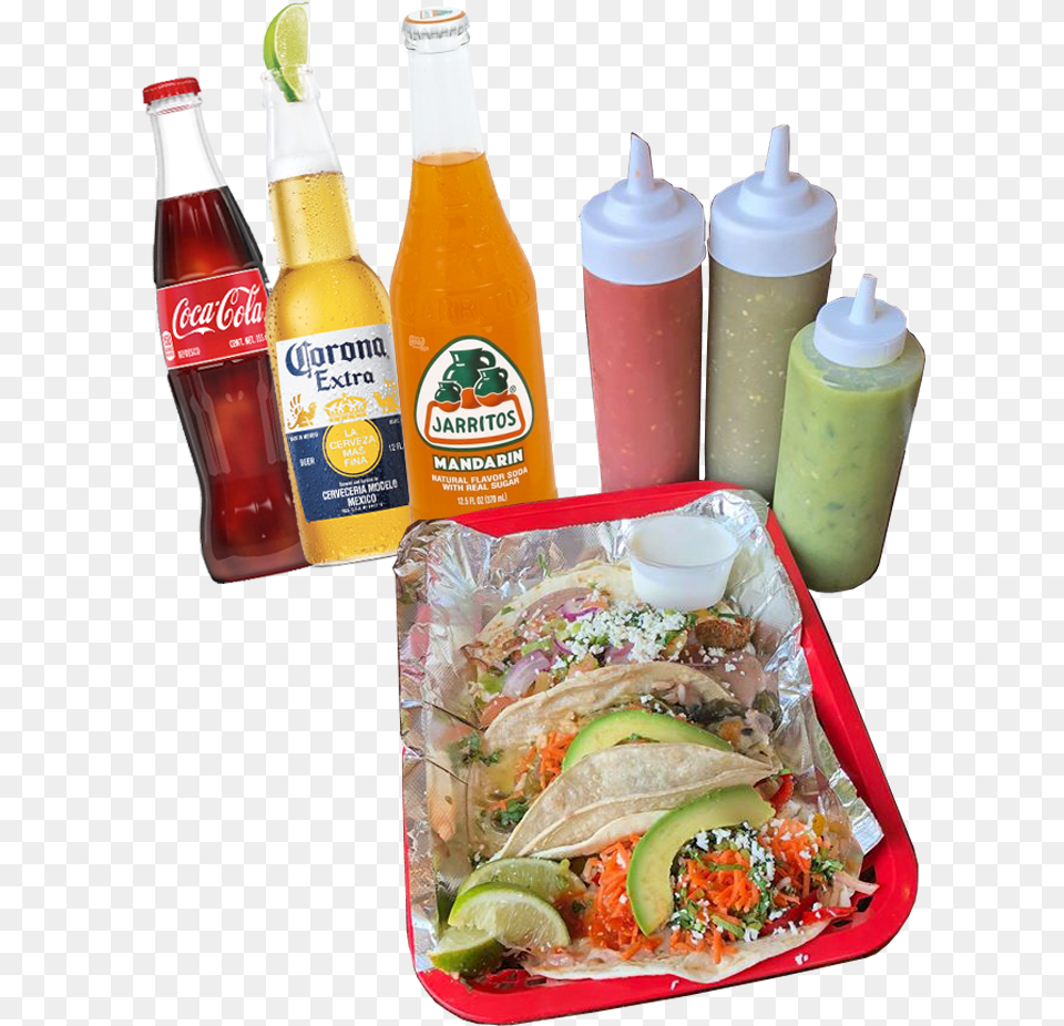 Taco, Food, Lunch, Meal, Bottle Free Png Download