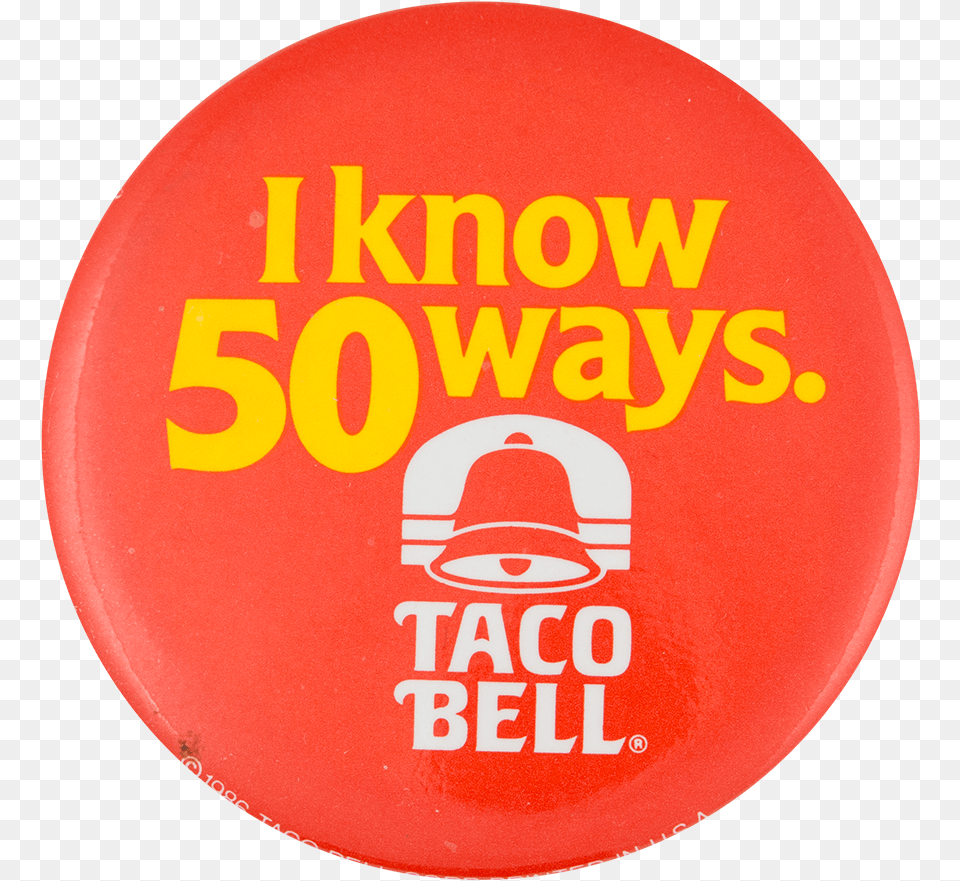 Taco Bell Advertising Button Museum Taco Bell, Badge, Logo, Symbol, Disk Free Png Download