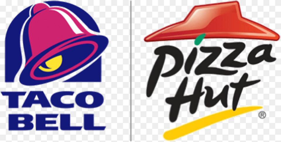 Taco Bell Amp Pizza Hut Logo Pizza Hut Food Logo, Clothing, Hat, Hardhat, Helmet Png Image