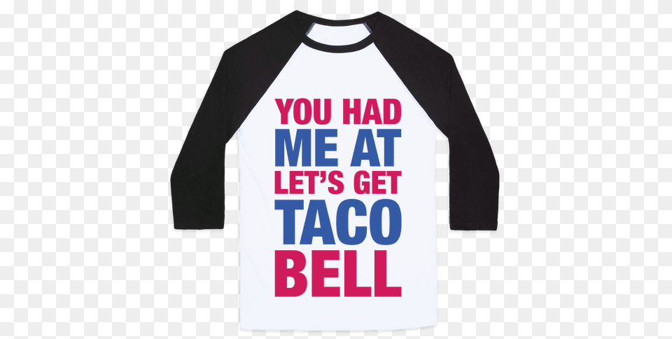 Taco Bell Baseball Tees Lookhuman, Clothing, Long Sleeve, Shirt, Sleeve Free Png