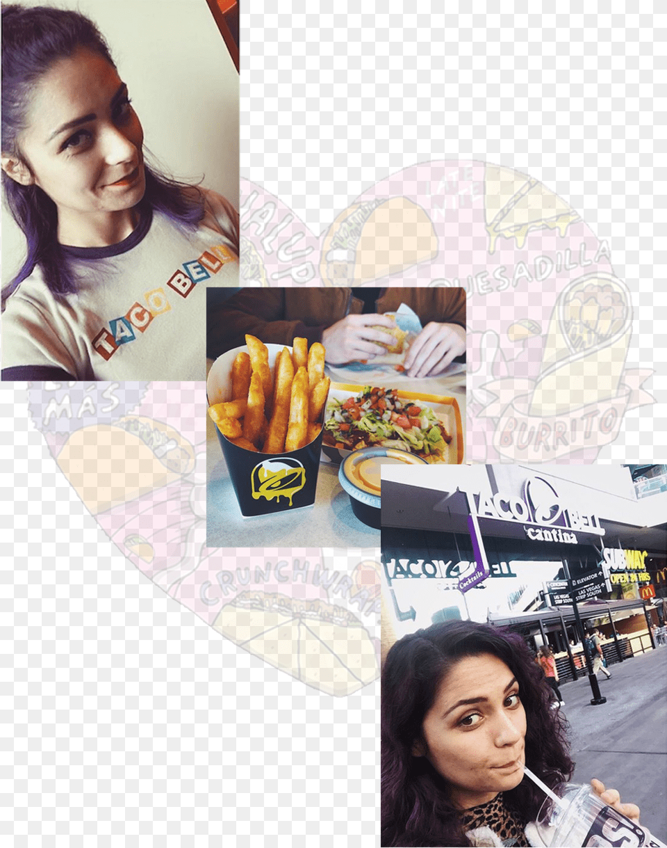 Taco Bell Bria Collage, Person, Photography, Head, Portrait Png Image